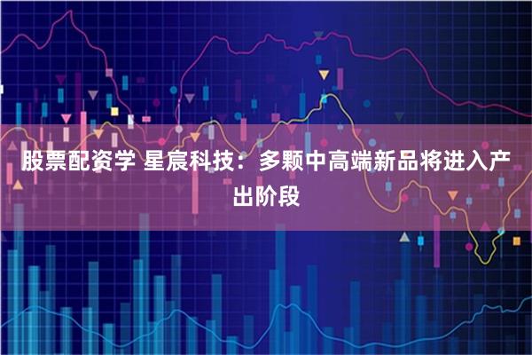 股票配资学 星宸科技:多颗中高端新品将进入产出阶段
